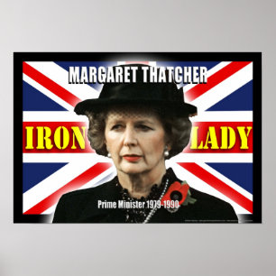 Póster Margaret Thatcher Primeiro-Ministro