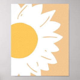 Poster Margarida – Arte Floral Minimalista para Parede