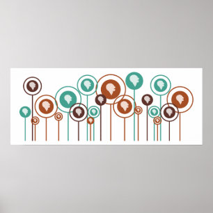 Póster Margaridas da patologia da língua do discurso