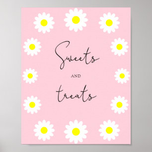 Poster Margaridas de flores silvestres - doces e guloseim