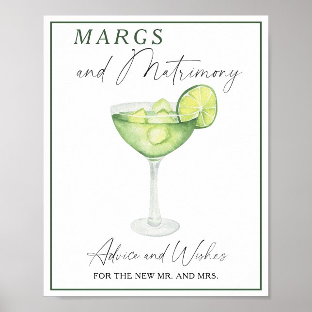Poster Margarita - Aconselhamento e Desejos para recém-ca (Frente)