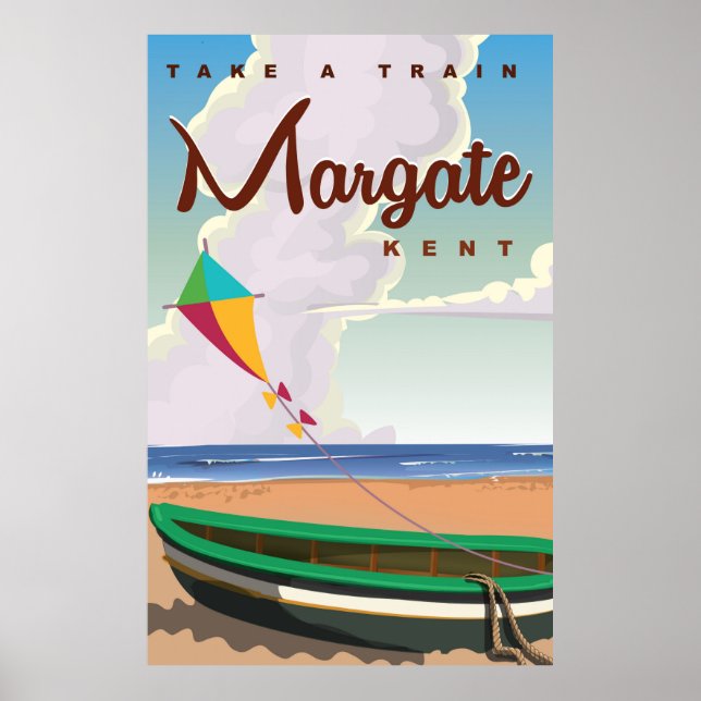 Póster Margate Kent viagens vintage (Frente)