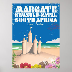 Poster Margate, KwaZulu-Natal África do Sul viagem impre
