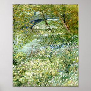 Poster Margem do rio Vincent Van Gogh em Springtime 1887