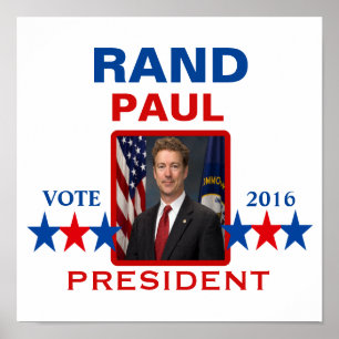 Póster Margem Paul para o presidente em 2016