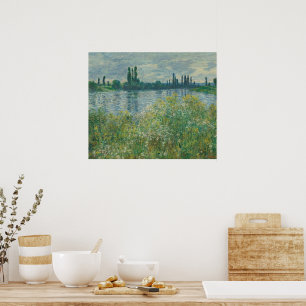 Poster Margens do Sena por Claude Monet
