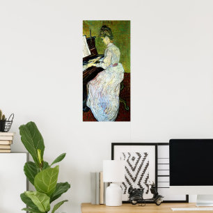 Póster Marguerite Gachet ao Piano por Vincent van Gogh