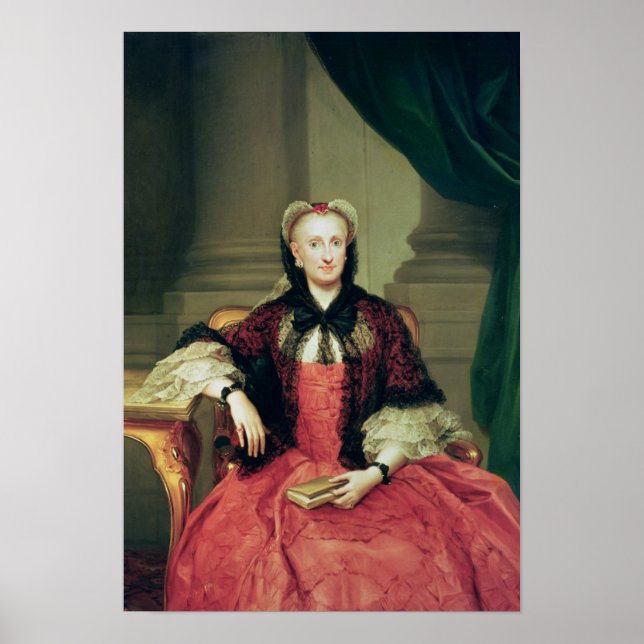 Poster Maria Amalia da Saxónia Rainha da Espanha (Frente)