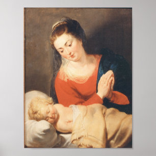 Poster Maria em Aleitamento Voor Het Slapende