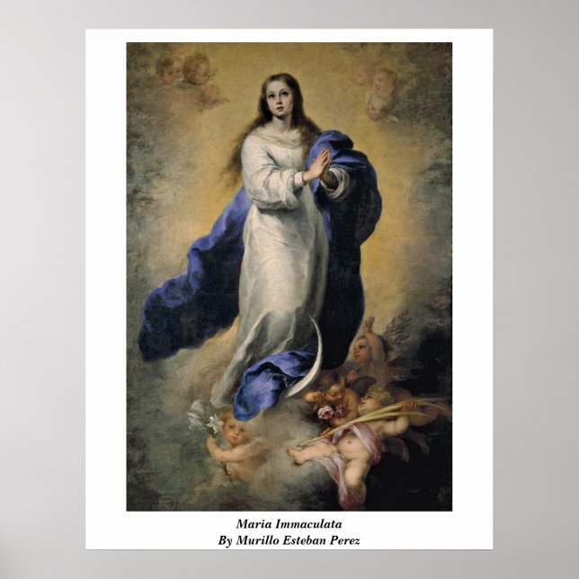 Poster Maria Immaculata Por Murillo Esteban Perez (Frente)