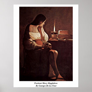 Poster Maria Madalena do penitente por Georges de La Tour