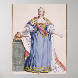 Poster Maria Theresa (1717-80) Imperatriz da Áustria, de 