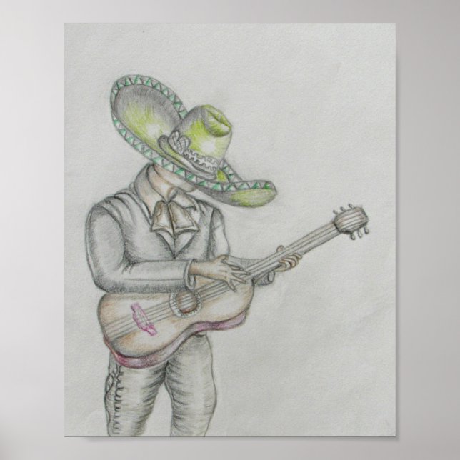 Poster mariachi cantor (Frente)