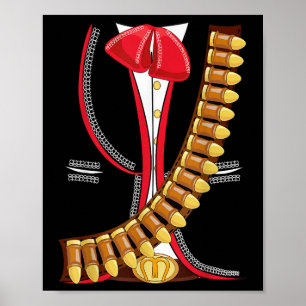 Poster Mariachi Charro Mexicano Cinco De Mayo Costume Shi