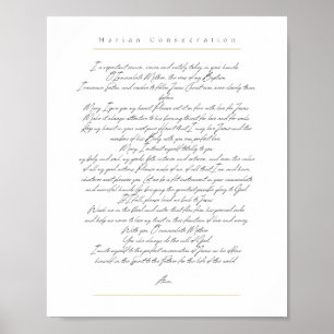 Poster Marian Consecration