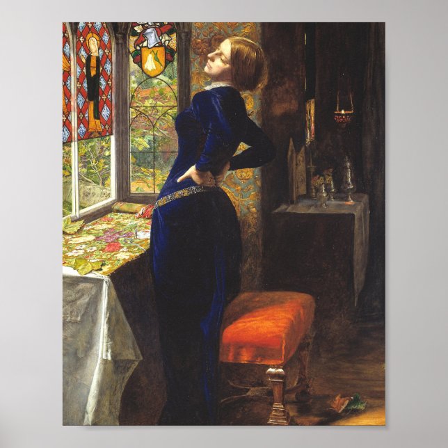 Poster Mariana Por John Everett Millais (Frente)