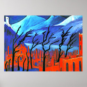Póster Marianne von Werefkin - Rote Stadt