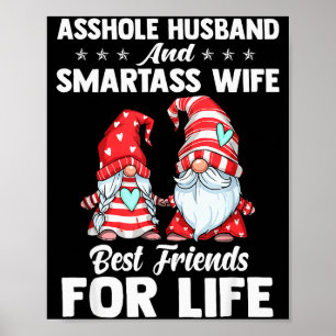 Poster Marido Buraco E Esposa Inteligente Melhores Amigos