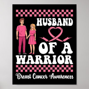 Poster Marido De Uma Mulher De Consciência Do Cancer Da M