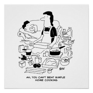 Póster Marido diz: "Você não consegue vencer o simples Co