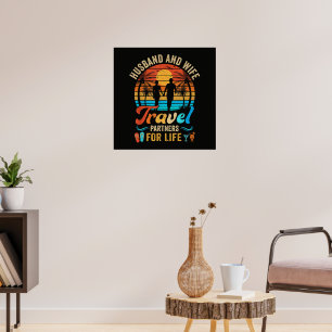 Poster Marido e Mulher Parceiros de Viagem para a Vida Pr