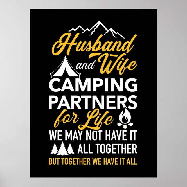 Poster Marido E Parceiro De Campanha De Esposa Para A Vid (Frente)
