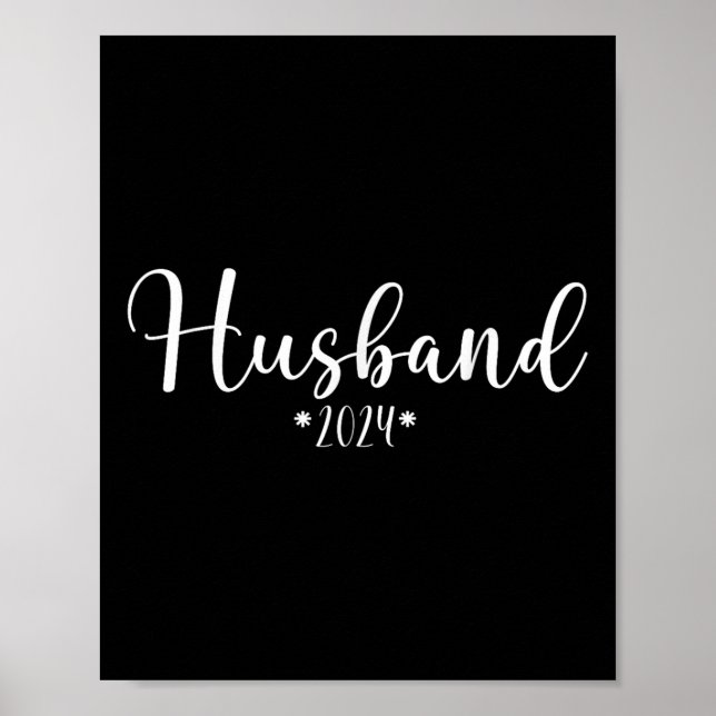 Poster Marido Est. 2024 Noivado Casado Getti (Frente)