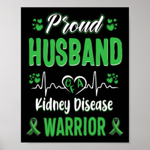 Poster Marido Kidney Guerreiro Sensibilização Fita Gr