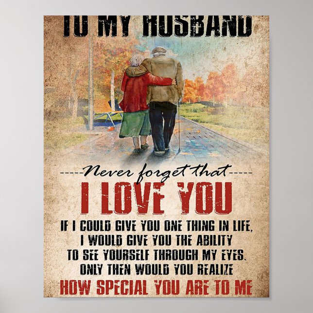 Poster Marido Para Meu Marido Nunca Esquece (Frente)