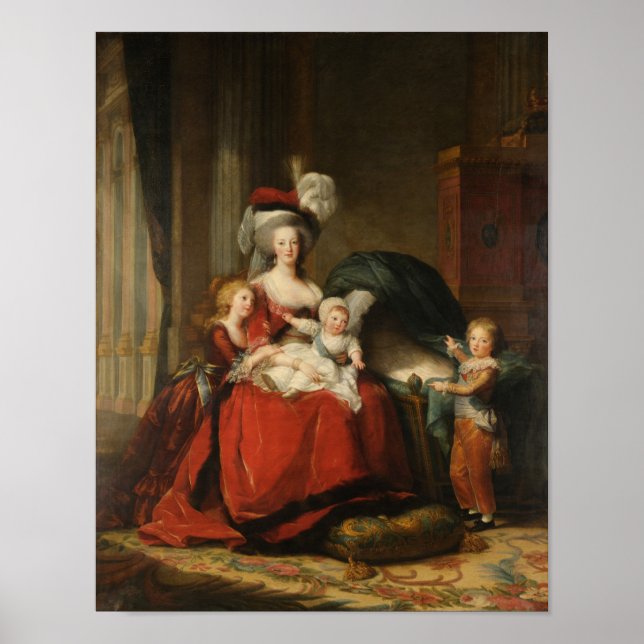 Póster Marie Antoinette & Children Le Brun Fine Art (Frente)