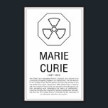 Poster Marie Curie<br><div class="desc">Marie Curie</div>