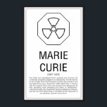 Poster Marie Curie<br><div class="desc">Marie Curie</div>