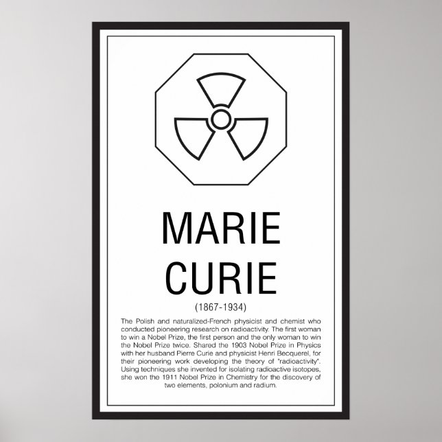 Poster Marie Curie (Frente)