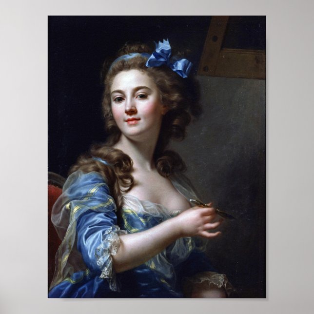 Poster Marie-Gabrielle Capet : autorretrato (1783) (Frente)