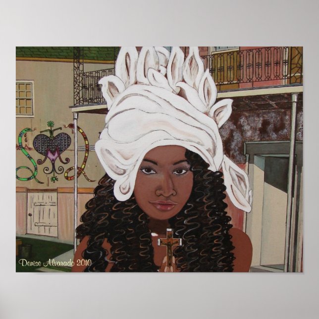 Poster Marie Laveaux no Trimestre Francês (Frente)