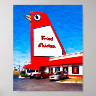 Póster Marietta Landmark - The Big Chicken - Arquivo 8x6