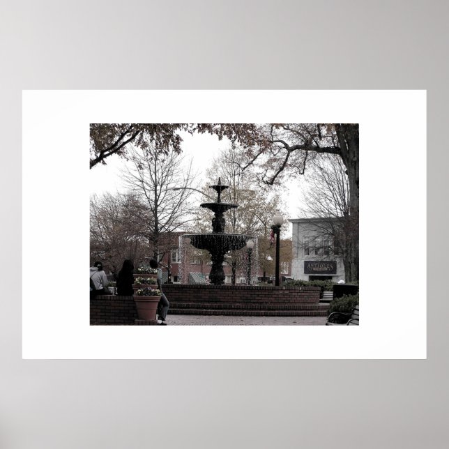Poster Marietta Square Fountain - cricketdiane photoart (Frente)