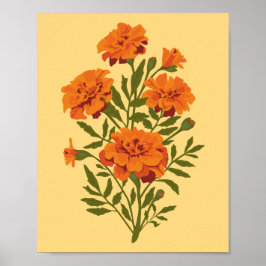 Poster Marigold Flowers