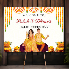 Poster Marigold Joint Haldi - Sinal de boas-vindas