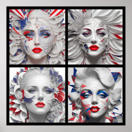 Poster marilyn evita paper girls ink 4/4 all in one