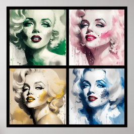 Poster marilyn ink 4/4 all in one