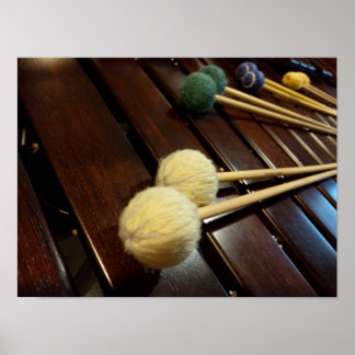 Póster Marimba Mallets em Marimba