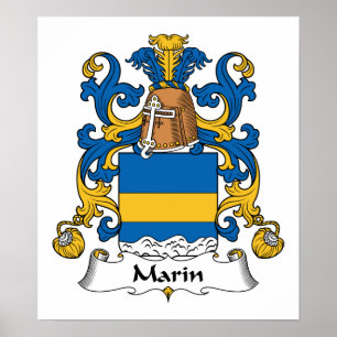 Poster Marin Family Crest