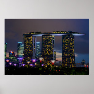 Poster Marina Bay Sands Singapura