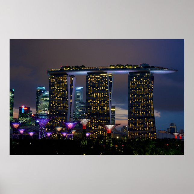 Poster Marina Bay Sands Singapura (Frente)