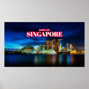 Poster Marina Bay - Singapura