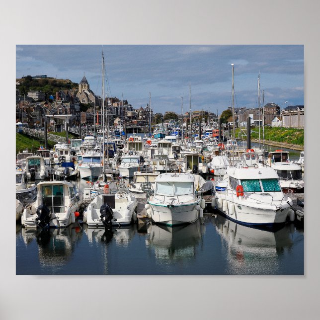 Poster Marina de Le Tréport, França (Frente)