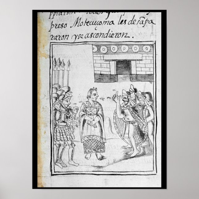 Póster Marina interpretando para os espanhóis (Frente)