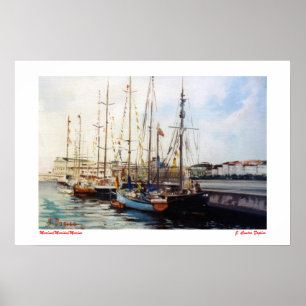 Póster Marina/Mariña/Marine