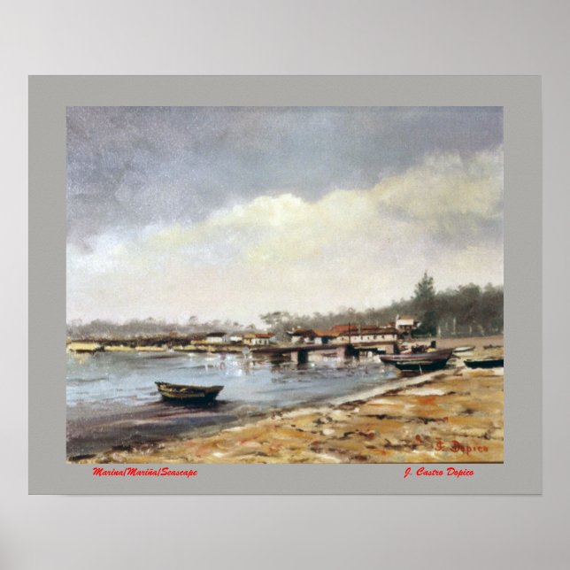 Poster Marina/Mariña/Seascape (Frente)